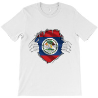 Super Belizean Heritage Proud Belize Roots Flag Pullover Hoodie T-shirt | Artistshot