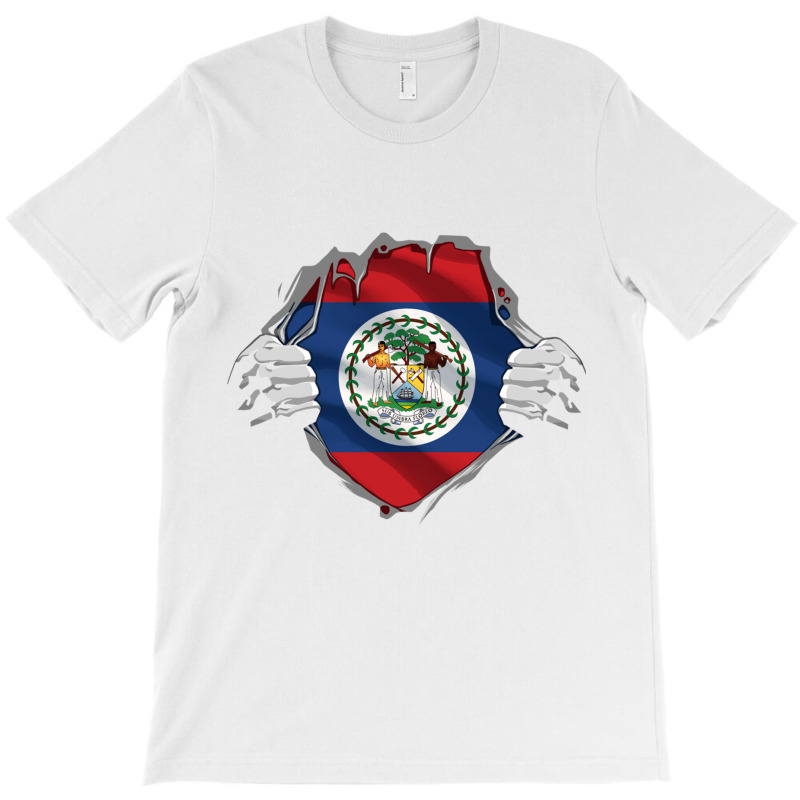 Super Belizean Heritage Proud Belize Roots Flag Pullover Hoodie T-shirt | Artistshot