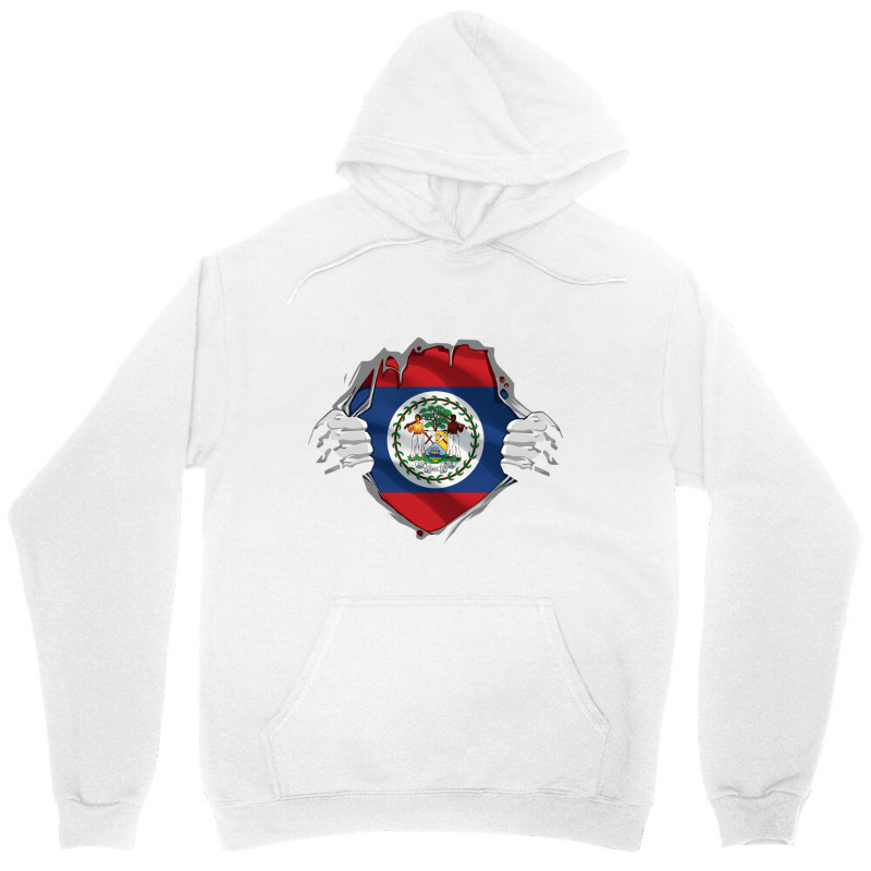 Super Belizean Heritage Proud Belize Roots Flag Pullover Hoodie Unisex Hoodie | Artistshot