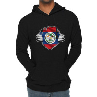 Super Belizean Heritage Proud Belize Roots Flag Pullover Hoodie Lightweight Hoodie | Artistshot