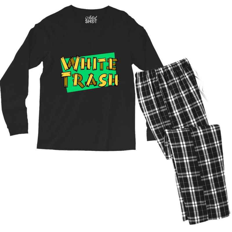 White Trash Men's Long Sleeve Pajama Set | Artistshot