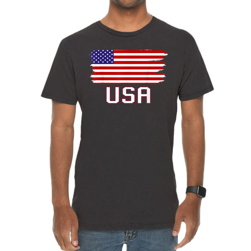 Usa Women Men Kids Patriotic American Flag July 4th Vintage T-shirt | Artistshot