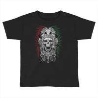 Ancient Aztec King Mexican Skull Mayas Mask Calavera Azteca T Shirt Toddler T-shirt | Artistshot