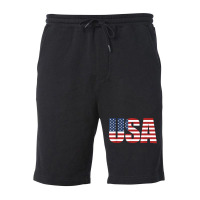 Usa Women Men Patriotic American Flag 4th Of July Fleece Short | Artistshot