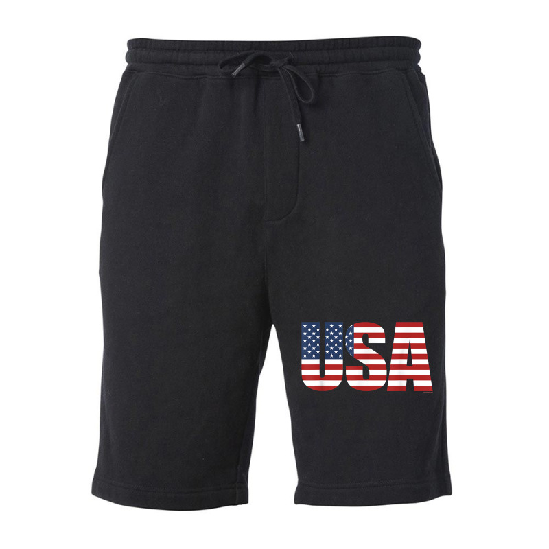 Usa Women Men Patriotic American Flag 4th Of July Fleece Short | Artistshot