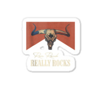 Ram Ranch Really Rocks Vintage Bull Skull Western Country Tank Top Sticker | Artistshot