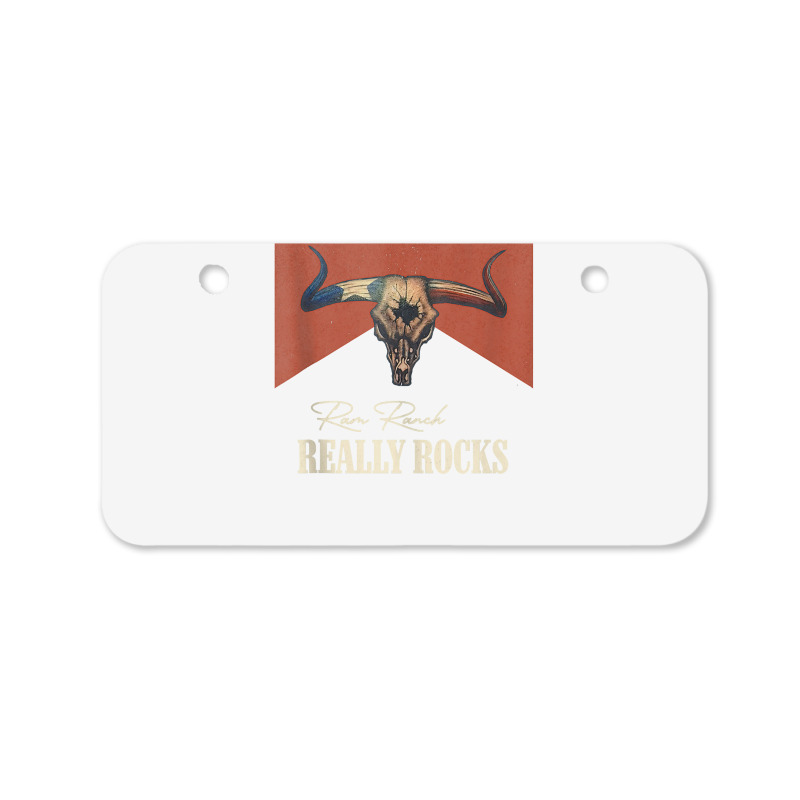 Ram Ranch Really Rocks Vintage Bull Skull Western Country Tank Top Bicycle License Plate | Artistshot