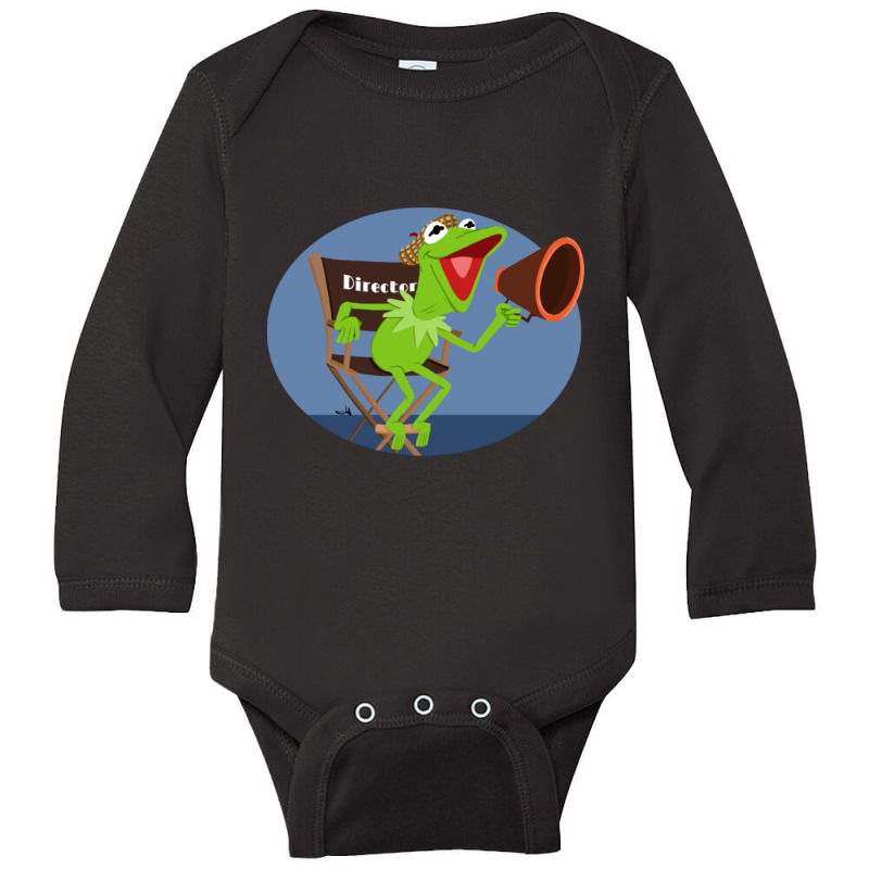 Kermit The Frog - Director Long Sleeve Baby Bodysuit by Kenruhaea79 | Artistshot