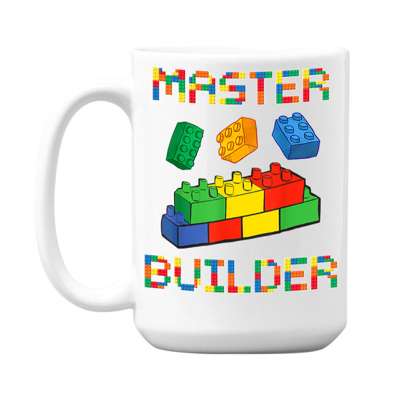 Brick Builder Blocks Building Master Builder Funny Toys Kids 15 Oz Coffee Mug | Artistshot