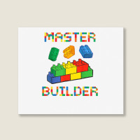 Brick Builder Blocks Building Master Builder Funny Toys Kids Landscape Canvas Print | Artistshot