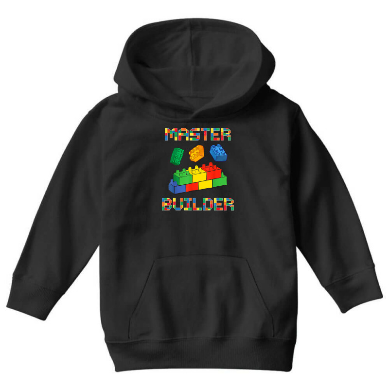 Brick Builder Blocks Building Master Builder Funny Toys Kids Youth Hoodie | Artistshot