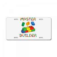 Brick Builder Blocks Building Master Builder Funny Toys Kids License Plate | Artistshot