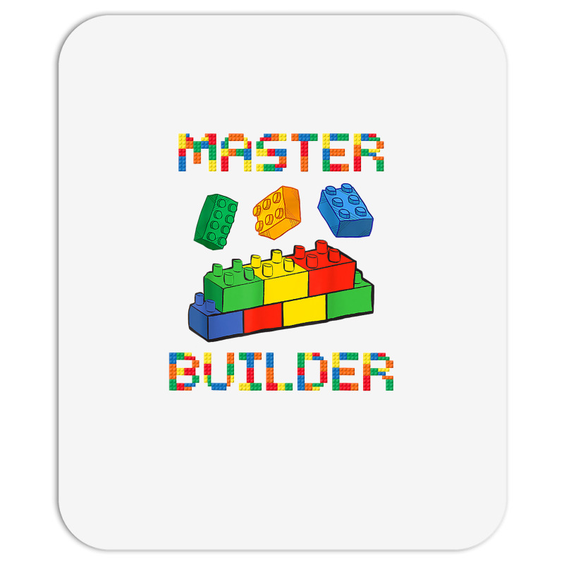 Brick Builder Blocks Building Master Builder Funny Toys Kids Mousepad | Artistshot