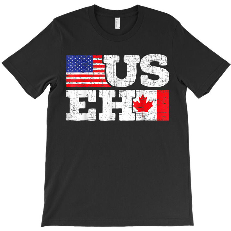 Useh Leaf Canadian American Flag Canada Usa Flag Gift T-shirt | Artistshot