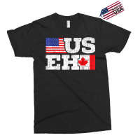 Useh Leaf Canadian American Flag Canada Usa Flag Gift Exclusive T-shirt | Artistshot