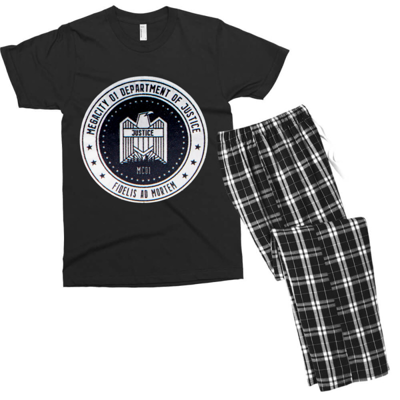 Megacity Doj (dredd) Men's T-shirt Pajama Set | Artistshot