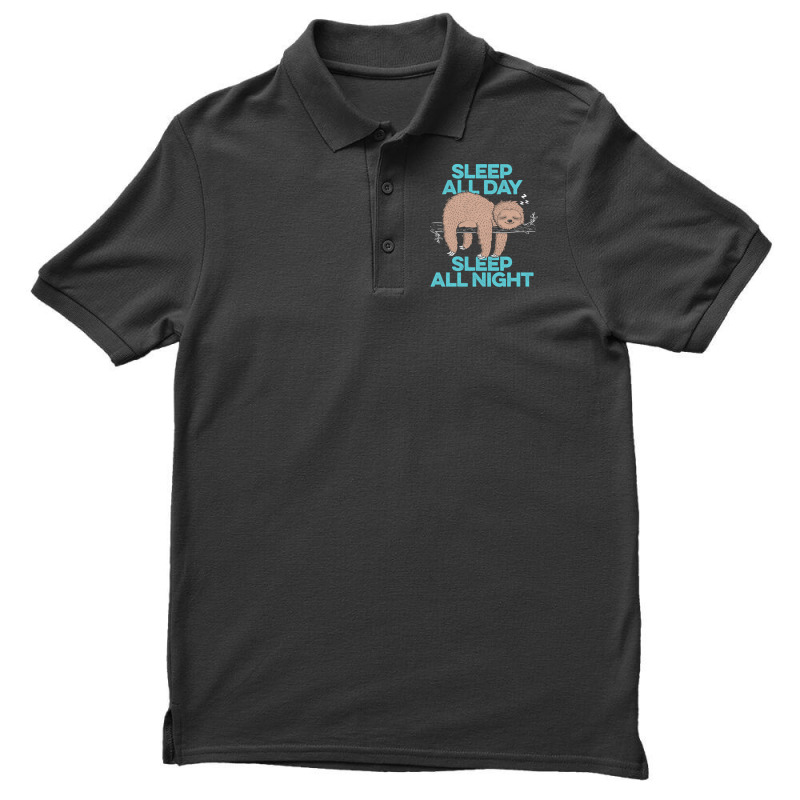 Sleep All Day Sleep All Night Men's Polo Shirt | Artistshot