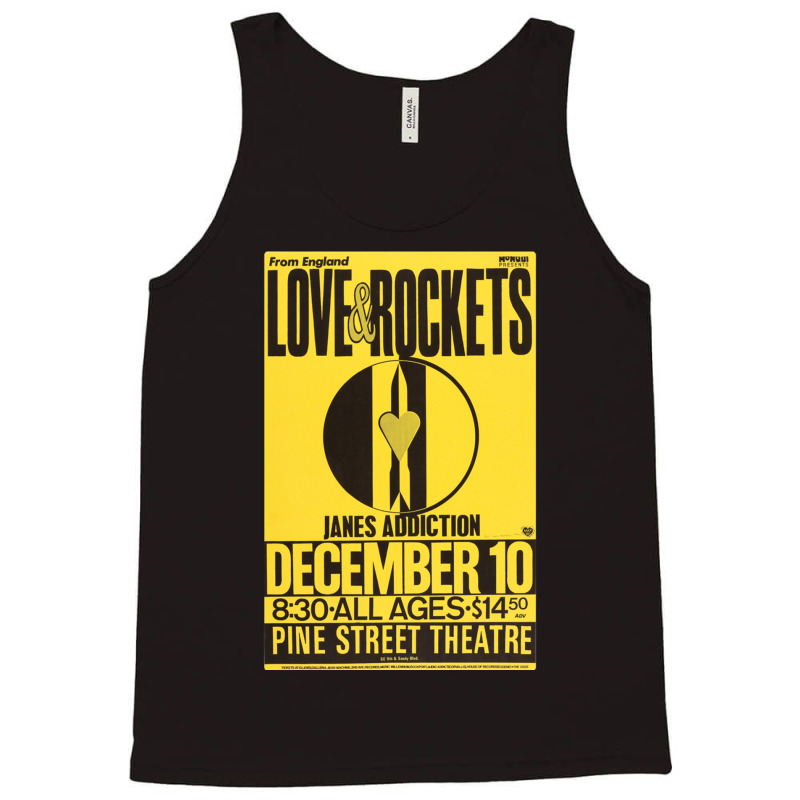 For Mens Womens Love And Rockets Jane_s Addiction Music Vintage Retro Tank Top by cm-arts | Artistshot