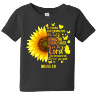 Christian Sunflower Joshua 19 Bible Verse, Girls Pretty Baby Tee | Artistshot