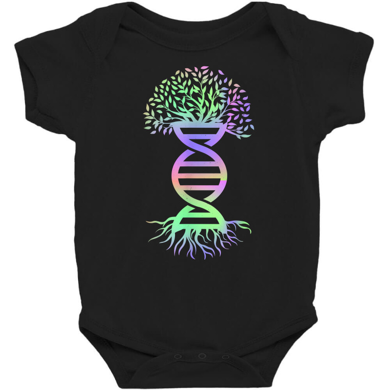 Awesome Biology Colors Shirt Dna Genetics Tree Of Life T Shirt Baby Bodysuit by cm-arts | Artistshot