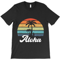 Aloha Hawaii Hawaiian Island Palm Beach Surfboard Surf T-shirt | Artistshot