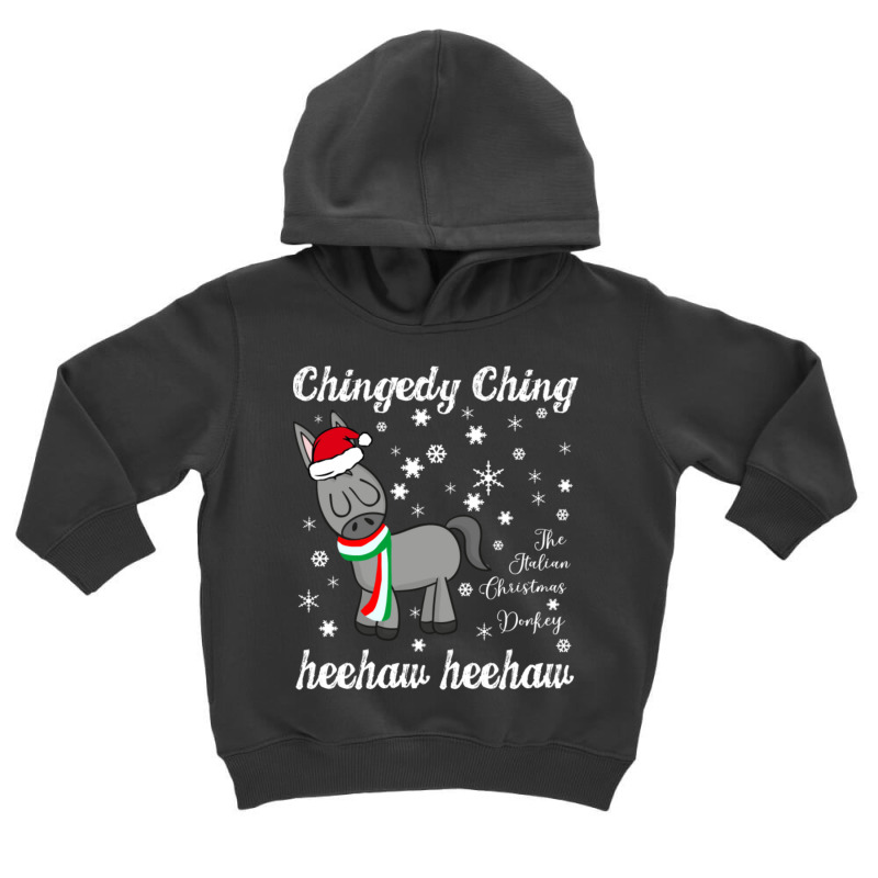 Dominick The Christmas Donkey Italian Christmas Donkey Toddler Hoodie by cm-arts | Artistshot