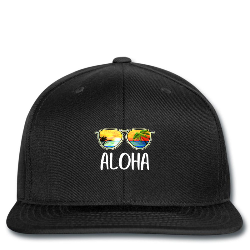 Aloha Hawaii Hawaiian Island Sunglasses Palm Trees Beach Printed hat by cm-arts | Artistshot