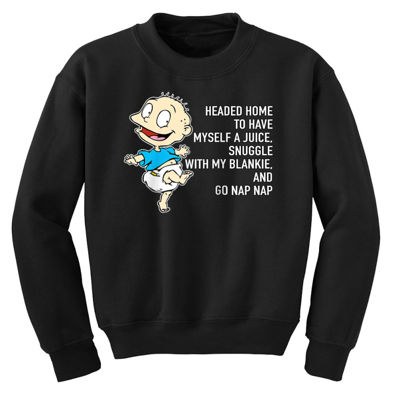 Mademark X Rugrats Tommy Pickles Juice, Blankie & Nap Nap Youth Sweatshirt by Kandurip541 | Artistshot