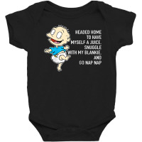 Mademark X Rugrats Tommy Pickles Juice, Blankie & Nap Nap Baby Bodysuit | Artistshot