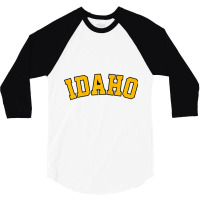 Idaho Baseball Tee, Vandal, College, Potatoe State, Gift Raglan Baseba 3/4 Sleeve Shirt | Artistshot