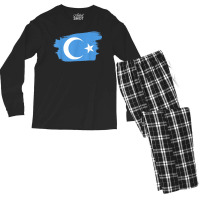 Uyghur Flag - China Camps Free Uighurs Uigurs Uygurs Men's Long Sleeve Pajama Set | Artistshot