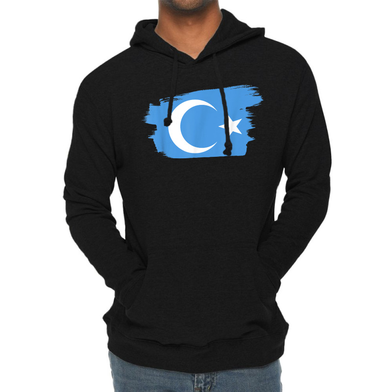 Uyghur Flag - China Camps Free Uighurs Uigurs Uygurs Lightweight Hoodie | Artistshot