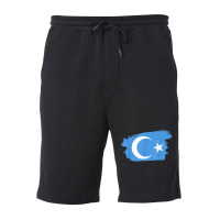 Uyghur Flag - China Camps Free Uighurs Uigurs Uygurs Fleece Short | Artistshot