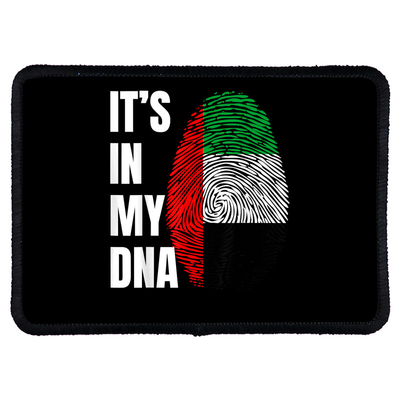 Fingerprint Dna Biometry Flag Arabic Emirates T Shirt Rectangle Patch by cm-arts | Artistshot