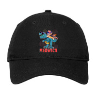 4h Of July Meowica Ca Riding Rex Dinosaur Usa Flag Boys Adjustable Cap | Artistshot