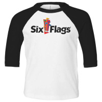 Six Flags Toddler 3/4 Sleeve Tee | Artistshot