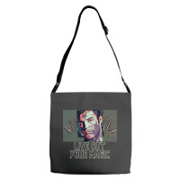 Live Out Your Magic (famous Face With Hands Fingers) Adjustable Strap Totes | Artistshot