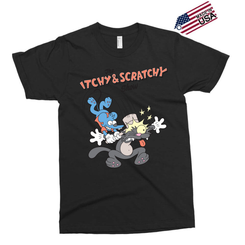 Us The Simpsons Itchy & Scratchy Hammer 01 Heather Grey H Pullover Hoo Exclusive T-shirt | Artistshot