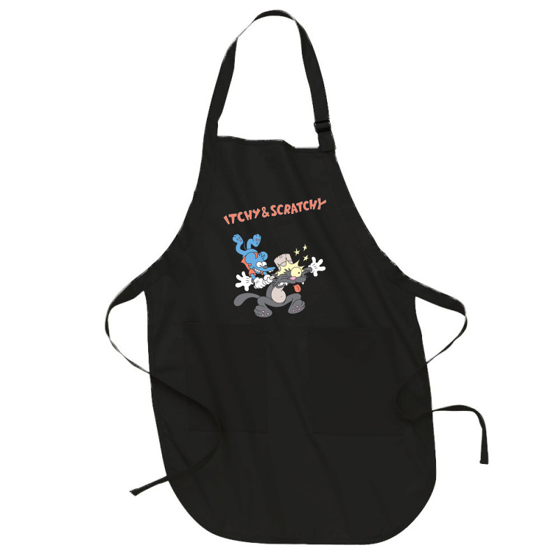 Us The Simpsons Itchy & Scratchy Hammer 01 Heather Grey H Pullover Hoo Full-length Apron | Artistshot