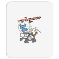 Us The Simpsons Itchy & Scratchy Hammer 01 Heather Grey H Pullover Hoo Mousepad | Artistshot