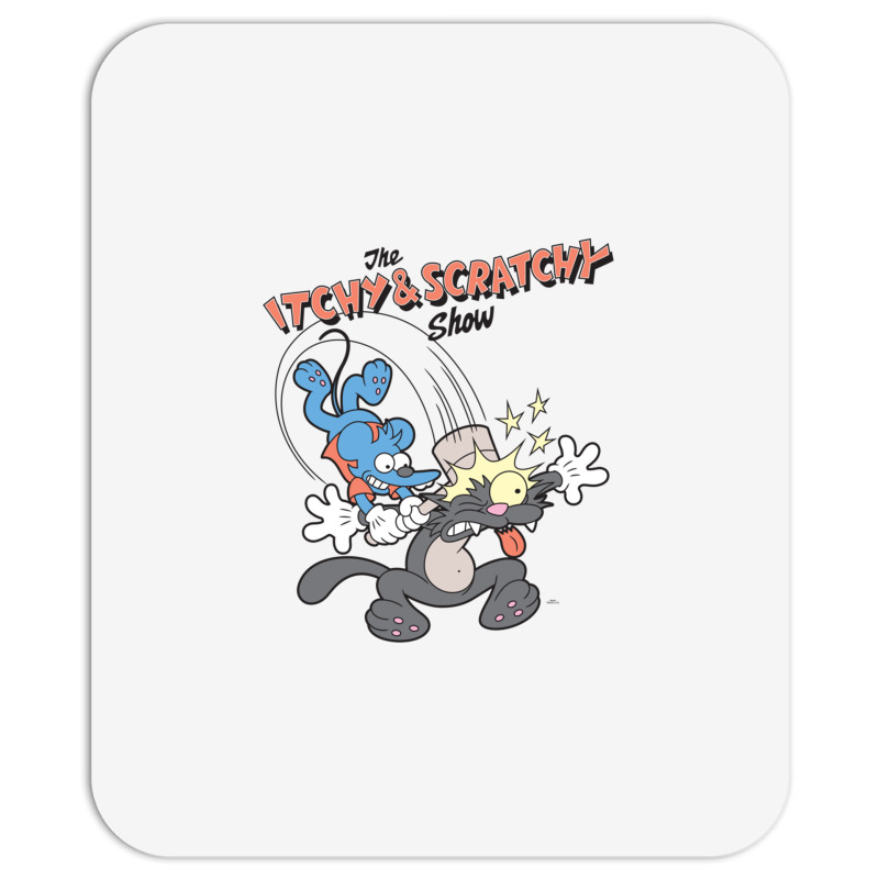 Us The Simpsons Itchy & Scratchy Hammer 01 Heather Grey H Pullover Hoo Mousepad | Artistshot