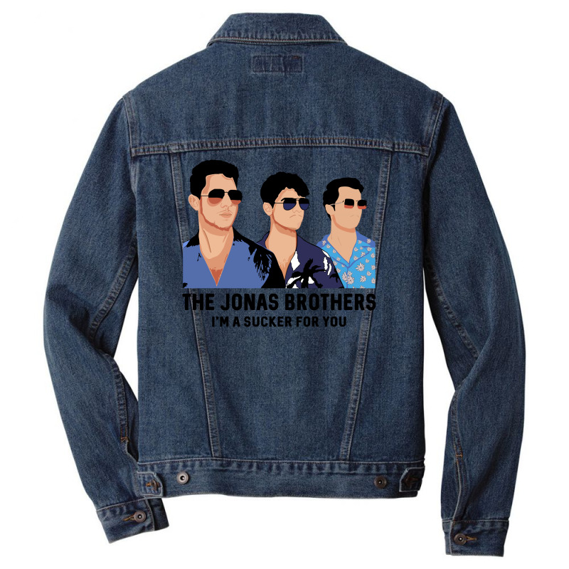 The Jonas Brothers I'm A Sucker For You Men Denim Jacket. By Artistshot