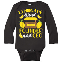 Lemonade Stand Founder And Ceo T Shirt Long Sleeve Baby Bodysuit | Artistshot