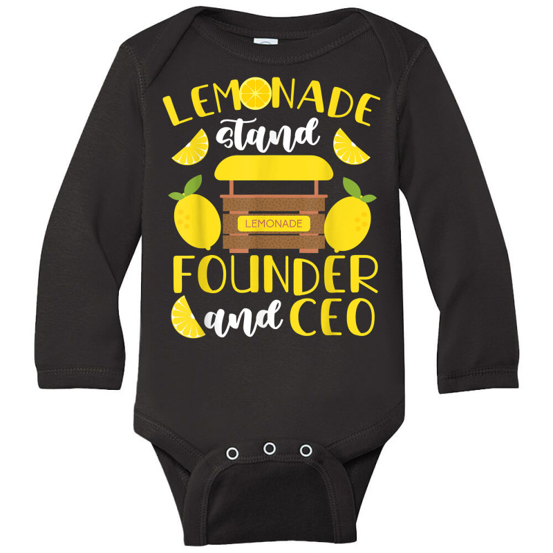 Lemonade Stand Founder And Ceo T Shirt Long Sleeve Baby Bodysuit by cm-arts | Artistshot