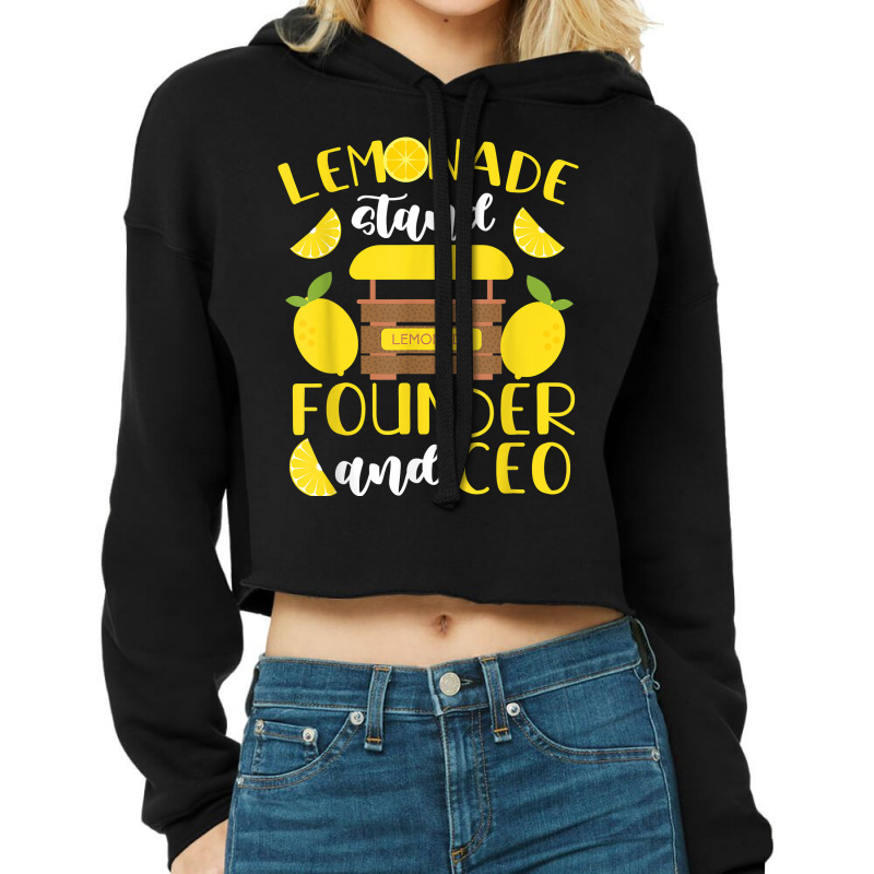 Lemonade Stand Founder And Ceo T Shirt Cropped Hoodie by cm-arts | Artistshot