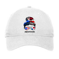 Puerto Rico Panama Flag Puerto Rican Panamanian Messy Bun T Shirt Adjustable Cap | Artistshot