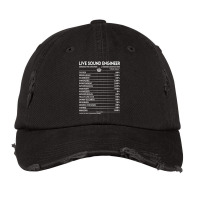 Live Sound Engineer T Shirt - Live Sound Engineer Factors Daily Gift I Vintage Cap | Artistshot