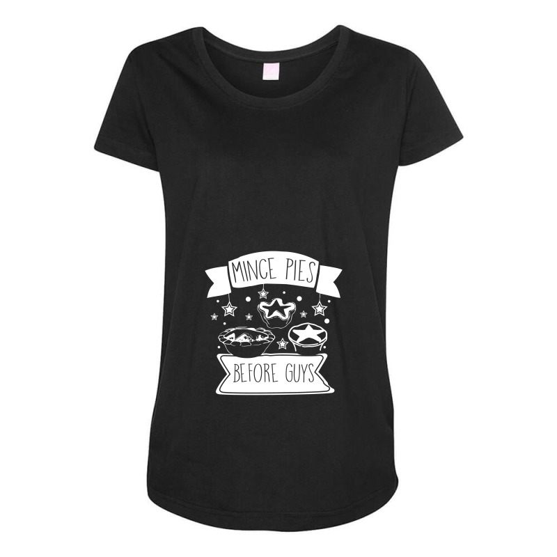 Christmas Mince Pies Before Maternity Scoop Neck T-shirt by sepedakaca | Artistshot