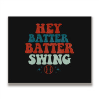 Hey Batter Batter Swing Metal Print Horizontal | Artistshot