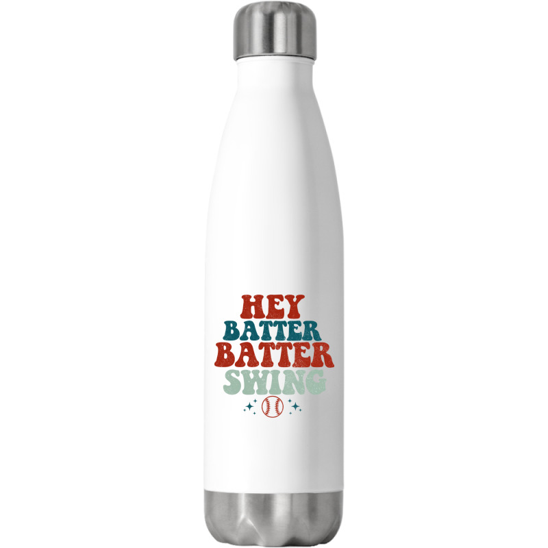 Hey Batter Batter Swing Stainless Steel Water Bottle | Artistshot